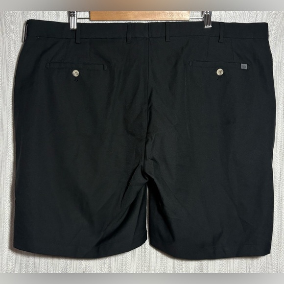 Peter Millar Black Flat Front Shorts - Picture 2 of 3